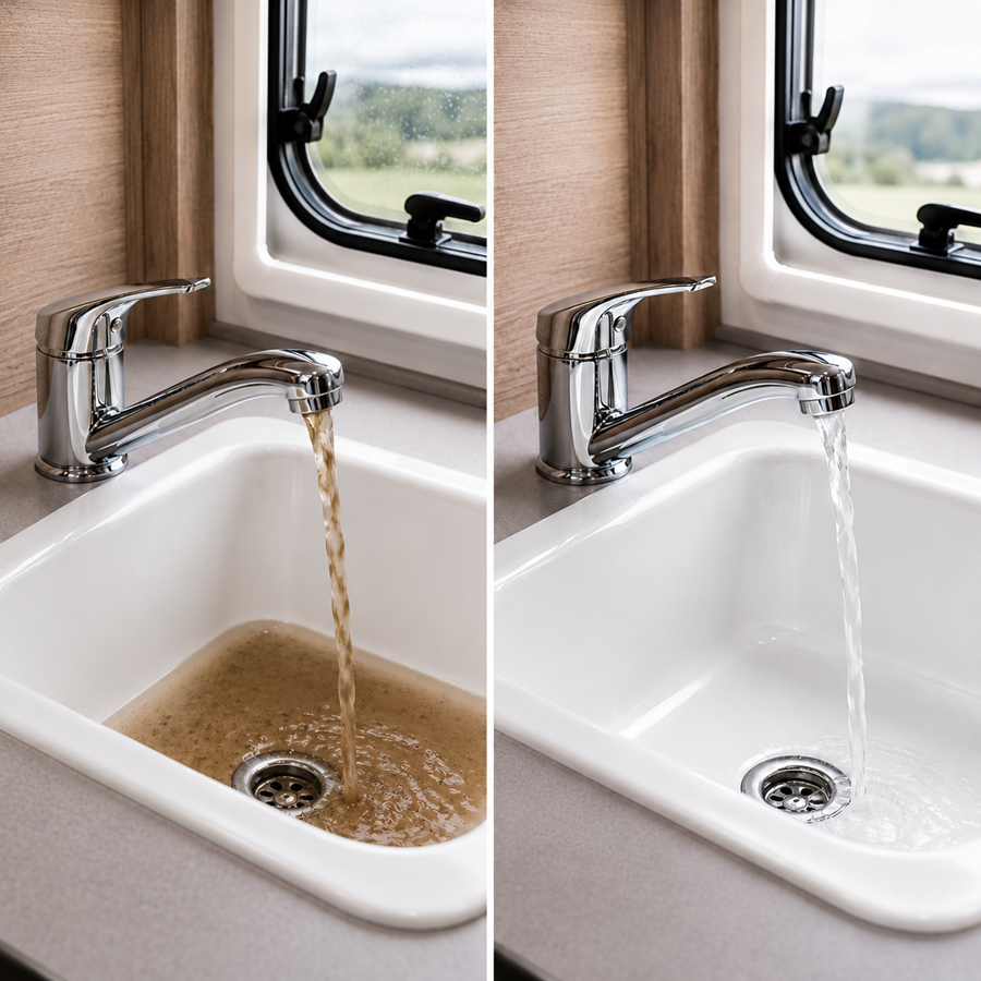 Hygienische Reinigung von Wassersystemen in Caravan & Wohnmobil