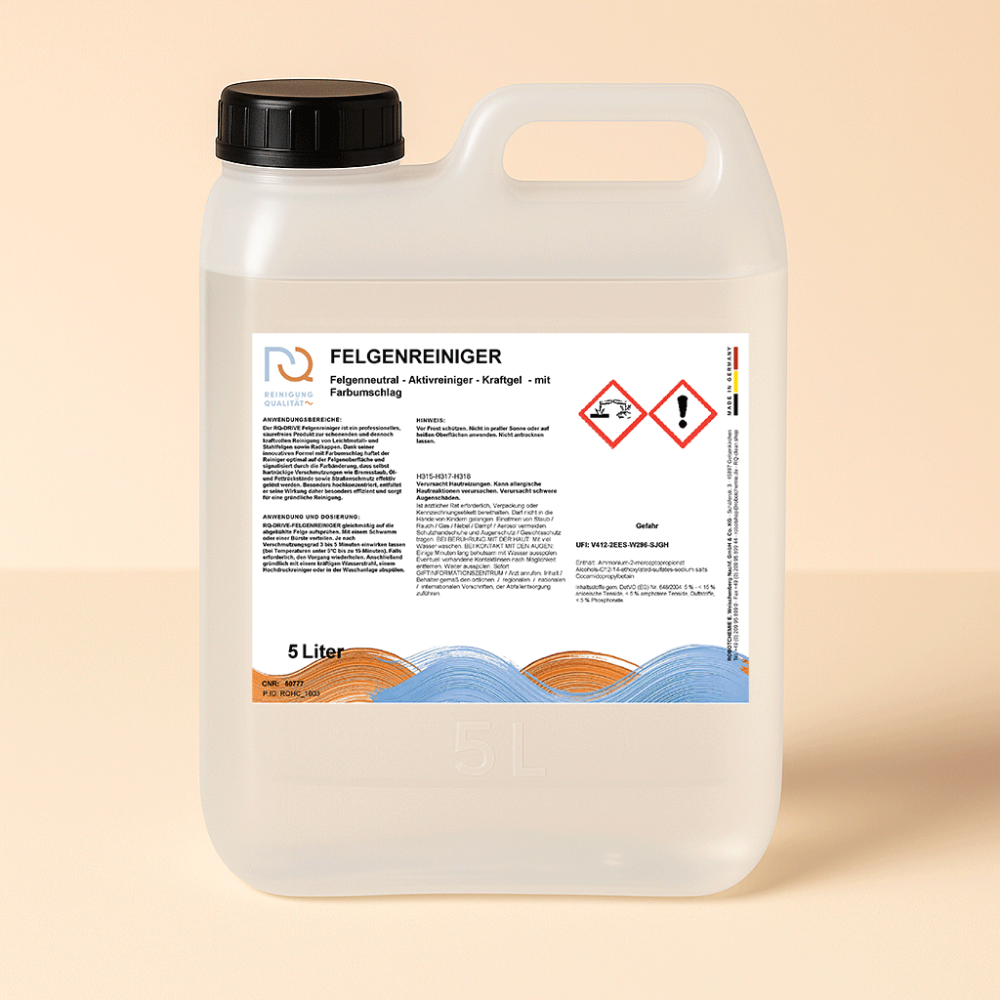 RQ-CLEAN FELGENREINIGER 5 Liter Kanister Produktbild