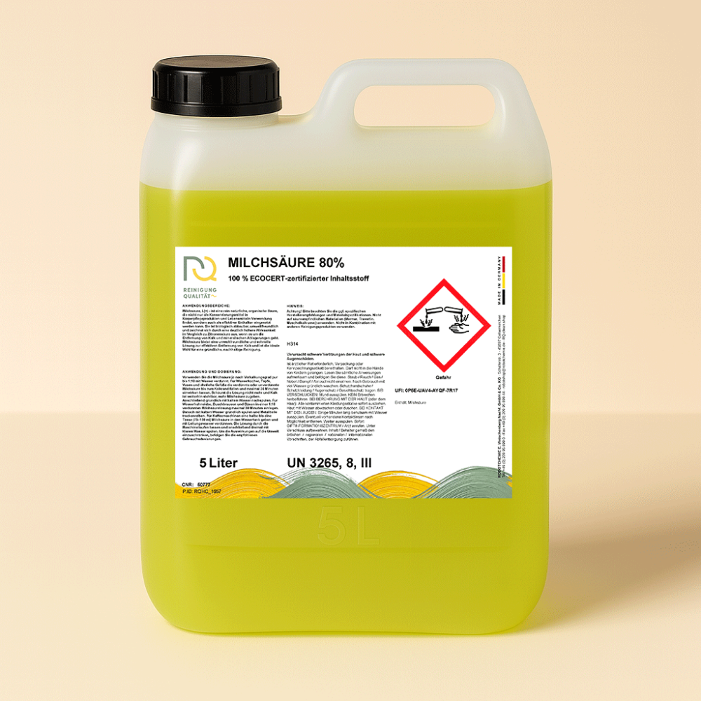 RQ-CLEAN MILCHSAEURE 80 PROZENT 5 Liter Kanister Produktbild
