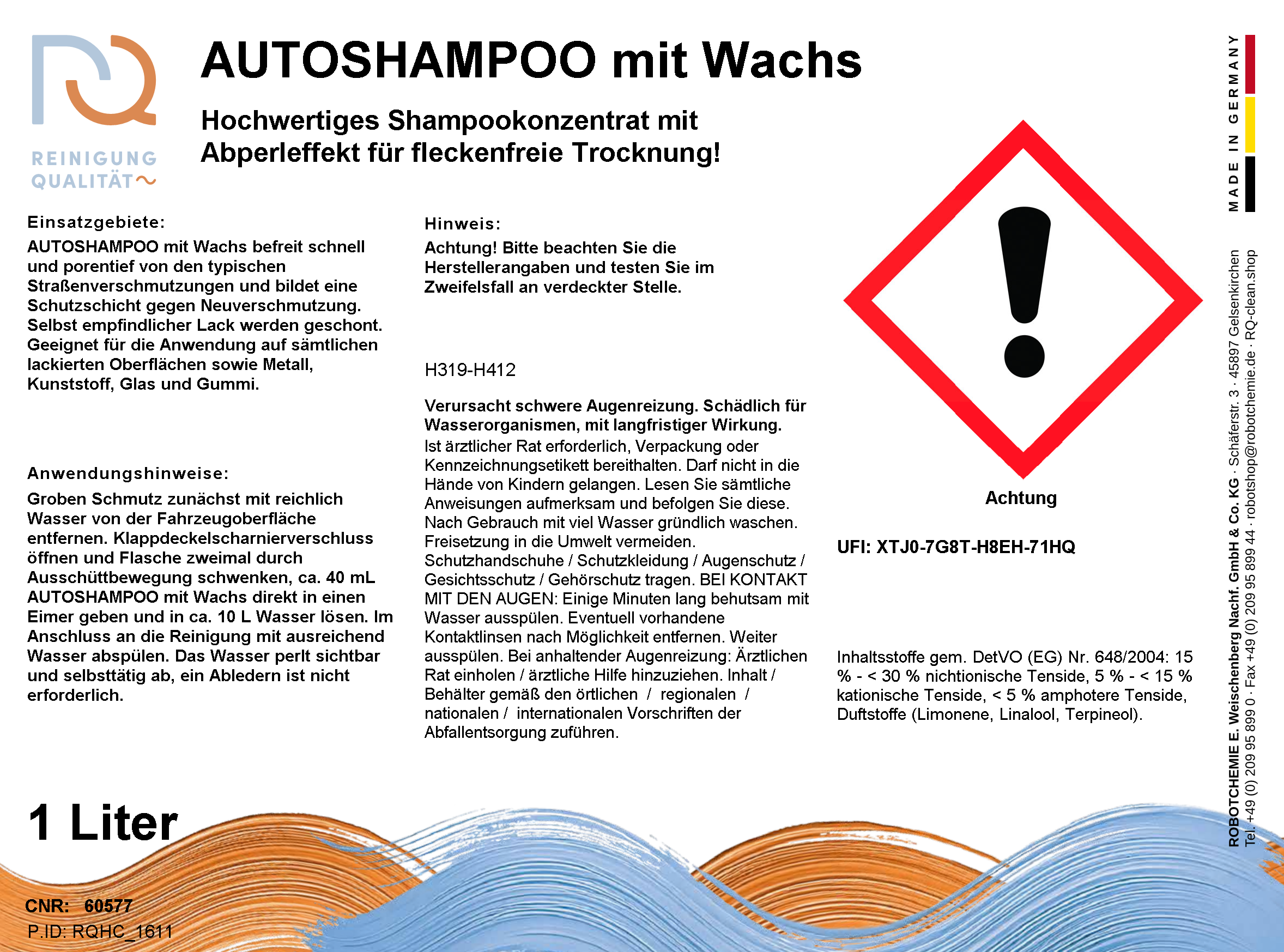 AUTOSHAMPOO mit Wachs