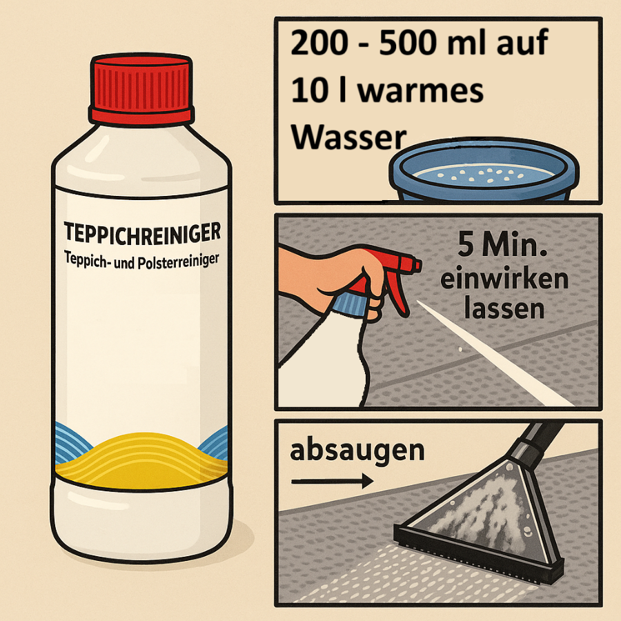 RQ-CLEAN TEPPICHREINIGER Anwendungsbild 