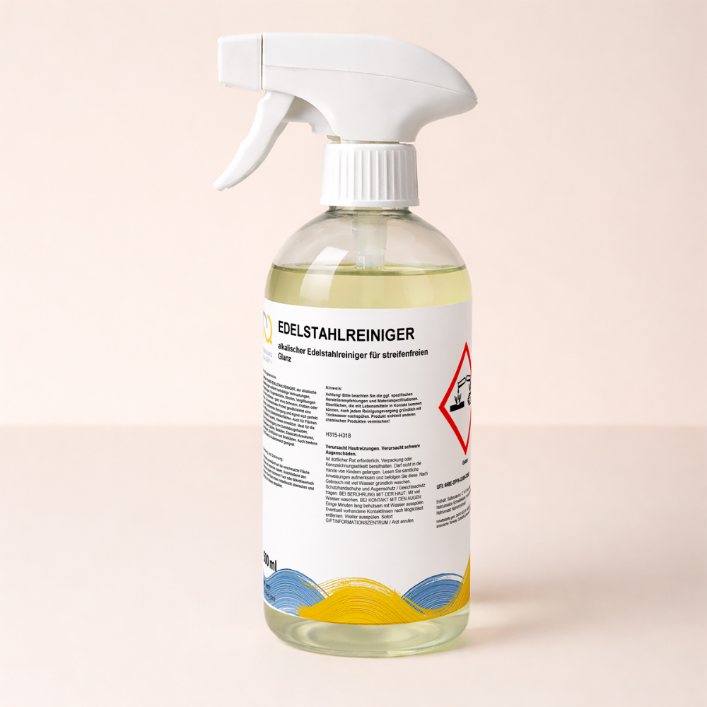 RQ-CLEAN EDELSTAHLREINIGER 500 ml Flasche Produktbild